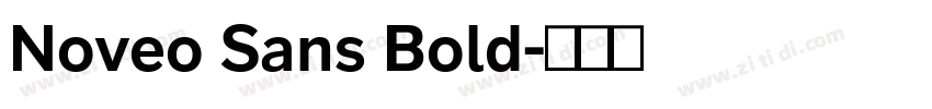 Noveo Sans Bold字体转换